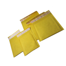 Padded kraft custom bag envelopes brown yellow kraft bubble mailer